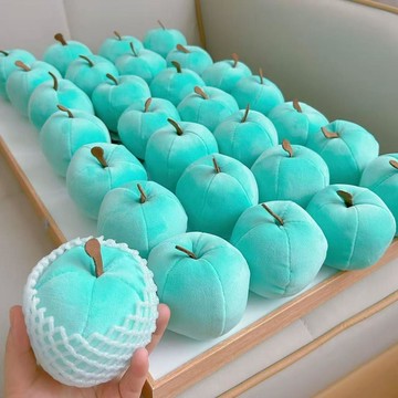 ★可愛蘋果玩偶毛絨小蘋果解壓玩具治癒桌伴平安夜520情侶生日毛絨