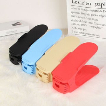 di155彩色三段可調鞋架 立體收納鞋架 魔法雙倍空間雙層一體鞋架