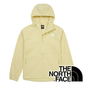 【THE NORTH FACE 美國】女防風連帽長袖外套『檸檬黃』NF0A8G77 戶外 露營 登山 健行 休閒 時尚 旅遊 長袖 外套