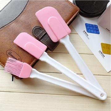 [Hare.D] 3入矽膠刮刀 蛋糕工具 粉色矽膠刷刀 刮刀 蛋糕奶油刮板 烘培基礎工具