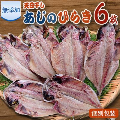 ふるさと納税 函南町 魚栄の天日干し あじのひらき6枚