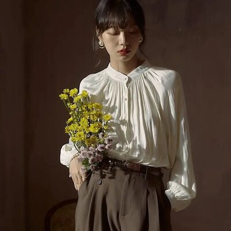 ファッションで優雅で 長袖 ブラウス レディース 通勤 Ol おしゃれ 着痩せ シャツトップス 通販 Lineポイント最大1 0 Get Lineショッピング