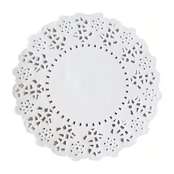 Ideal Wrapping 毅典 進口圓形花邊紙墊4.5英寸250入  1入