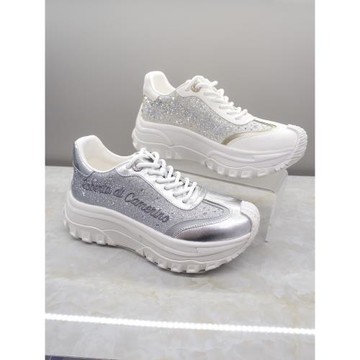 諾貝達roberta女鞋24年秋新款個性刺繡logo厚底休閑鞋RCL245922