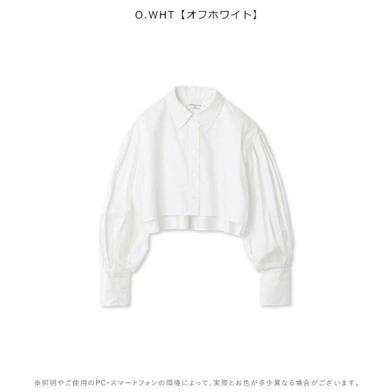 SALE スナイデル SNIDEL ORGANICSクロップドシャツ レディース トップス シャツ 長袖 ショート丈 クロップド丈 swfb231126  | LINEショッピング