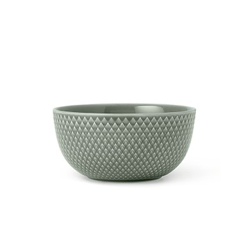 Rhombe Earth 菱紋 缽碗（Ø 13cm、苔綠）