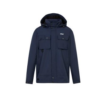 FILA官方直營 男防水透濕高機能外套-丈青 1JKZ-5102-NV