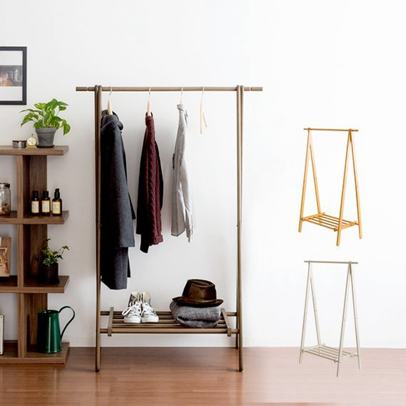 ハンガーラック おしゃれ スリム 木製 コートハンガー 折りたたみ 棚付き コート掛け 北欧 モダン ポールハンガー ワードローブ 収納 衣類収納 ワイドタイプ 通販 Lineポイント最大0 5 Get Lineショッピング