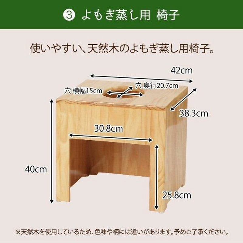 よもぎ蒸し セット 6点（ 角形椅子 クッション シート100枚 電気