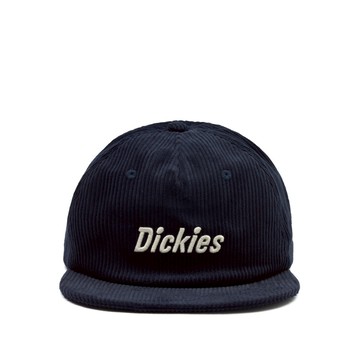 Dickies男女款深夜藍純棉燈芯絨品牌刺繡Logo設計棒球帽|DK0A87NEL18