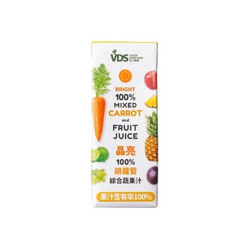 【VDS活力東勢】晶亮胡蘿蔔綜合蔬果汁200ml/瓶