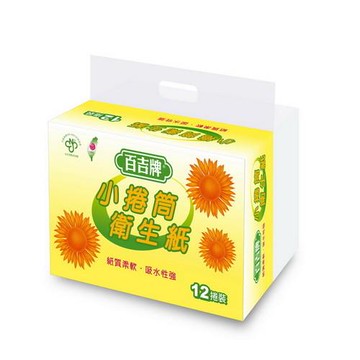 百吉牌小捲筒衛生紙270組x12粒