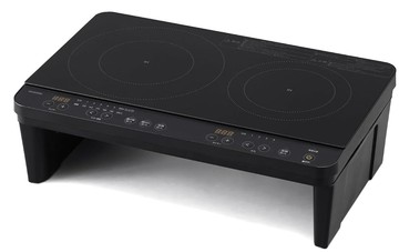 最新款 IRIS OHYAMA 雙口IH電磁爐 IHK-WT41S 附腳架款 1400W 6段火力 控溫 保溫 免施工 日本代購