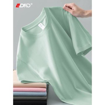 (免運)高端新疆長絨棉男士短袖t恤2026夏季新款純棉休閑運動上衣男款潮