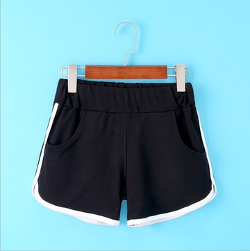 純棉運動休閑短褲女夏韓版寬松學生跑步熱褲松緊腰居家外穿睡褲薄