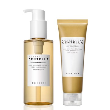 【Skin1004】馬達加斯加積雪草輕盈卸妝油200ml+舒緩洗面乳125ml