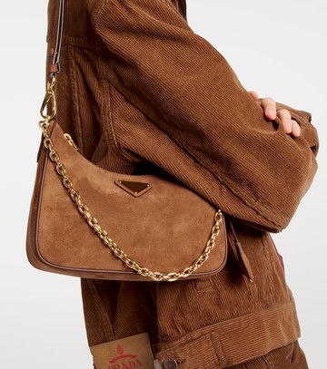 Prada Re-Edition Mini suede shoulder bag