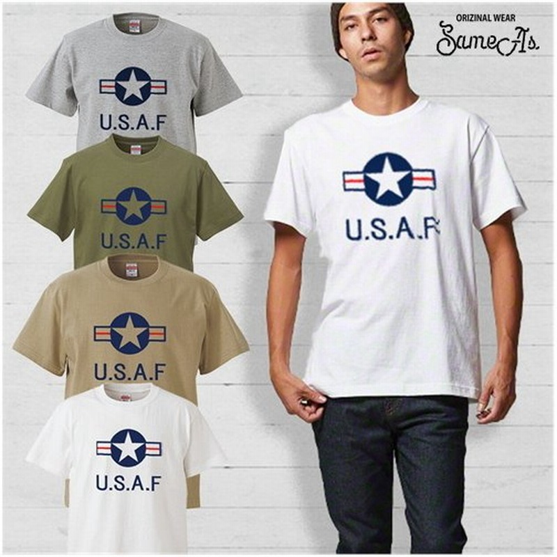 Tシャツ メンズ 丸首 半袖tシャツ ミリタリー Usaf アメカジ トップス カジュアルtシャツ Tシャツ 30代 40代 50代 60代 男性用 夏tシャツ 通販 Lineポイント最大0 5 Get Lineショッピング