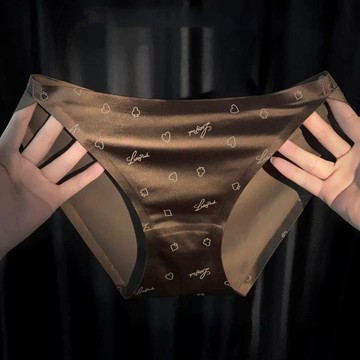 DUYI~夢詩 內褲女法式輕奢性感印花高叉性感高級女士中腰三角褲