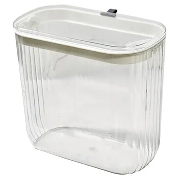 含蓋懸掛收納籃 26 x 14 x 25cm  透明白  1個