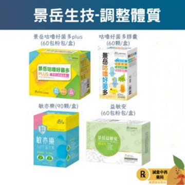 【誠意中西藥局】景岳 咕嚕好菌多膠囊/景岳咕嚕好菌多粉包/敏亦樂/益敏安