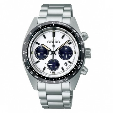 SEIKO 精工 Prospex Speed Timer 太陽能三眼鋼帶-男錶(SSC961P1)39mm