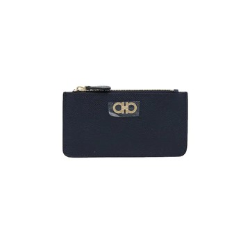 FERRAGAMO GANCINI 拉鍊卡片夾 / 22-0378