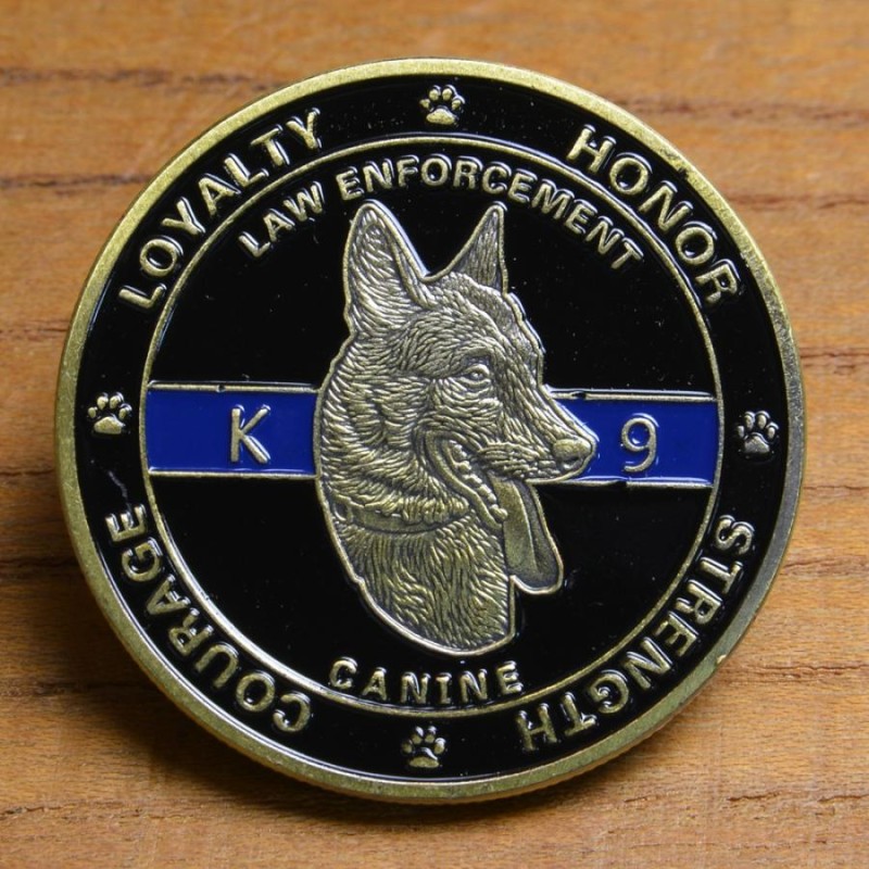 チャレンジコイン 警察犬 K9 足跡 記念メダル Challenge Coin 記念コイン police dog CANINE |  LINEブランドカタログ