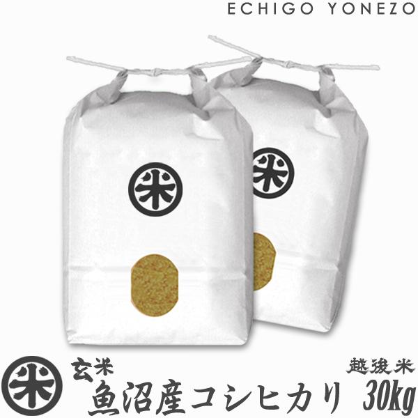 [新米 令和5年産] 玄米 魚沼産コシヒカリ 30kg (5kg×6袋 または 30kg×1袋) 厳選産地米 新潟米 お米 新潟県産 こしひかり 堀商店 送料無料