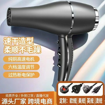 廠家直銷發廊大功率吹風機理發店家用靜音大風力電吹風藍光護發 鑫弘-數碼配件