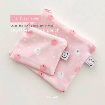 (chanibear 手作) 小收納包_粉紅棉花糖