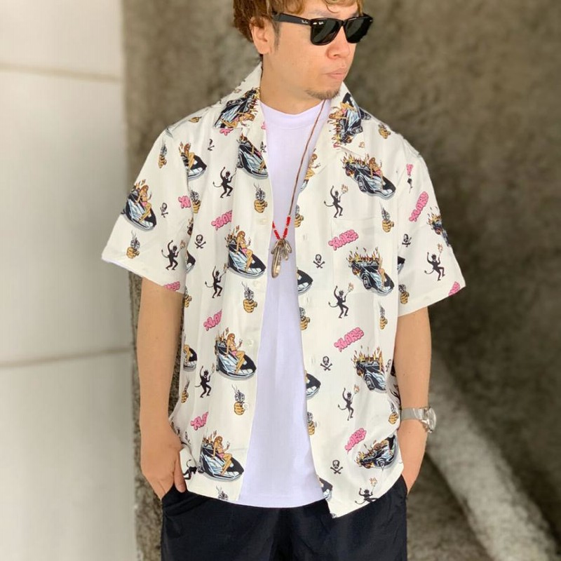 エクストララージ S/S ALOHA SHIRT アロハシャツ 柄シャツ M