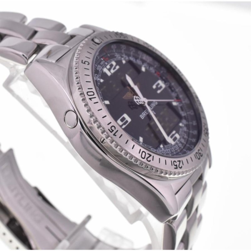 ☆美品【BREITLING】ブライトリング B-1 デジアナ A68362 クォーツ メンズ D#102281 | LINEショッピング