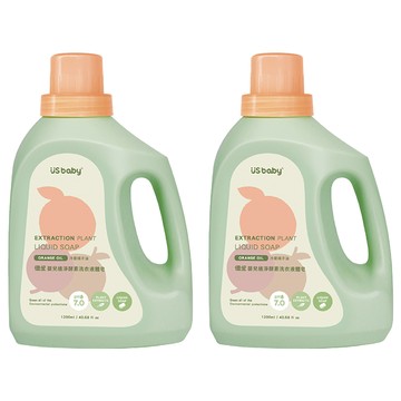 US baby 優生 嬰兒植淨酵素洗衣液體皂  1.2L  2瓶