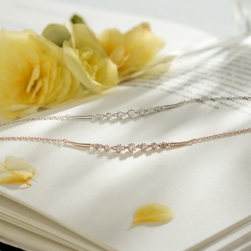 【Isha Jewelry】流倘時光 純銀鋯鑽手鍊