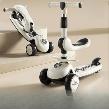 兒童滑板車1-3-6-8歲三合壹可坐可滑男女寶寶滑滑車溜溜車 【益三和】可開發票