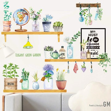 ins 歐風系列壁貼 c022 兩張入 DIY裝飾壁貼  90 x 30cm  多色