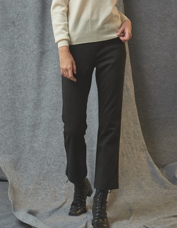 ★【喜芝梅】都會風淑女網格多釦飾長褲(兩色；M-2L) 223060981