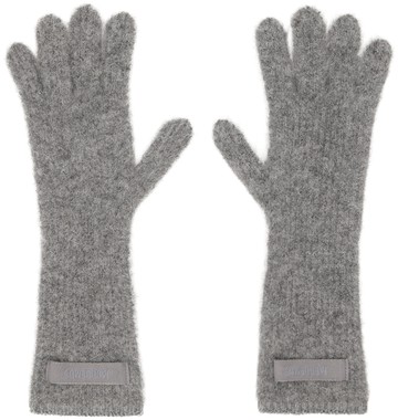 JACQUEMUS 灰色 Les gants Gros Grain 手套