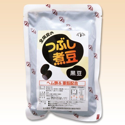 介護食 カセイ食品 つぶし煮豆 黒豆 300ｇ×24袋