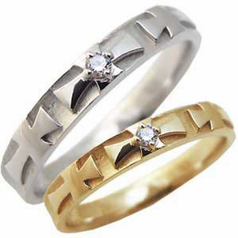マリッジリング クロスリング 10金 ダイヤモンド 結婚指輪 ペアリング 通販 Lineポイント最大1 0 Get Lineショッピング