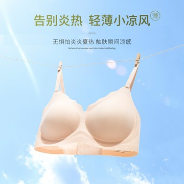 🚀虧本到貨🚀日本🇯🇵夏季超薄內衣女果凍條裸感軟支撐無痕隱形透氣文胸罩