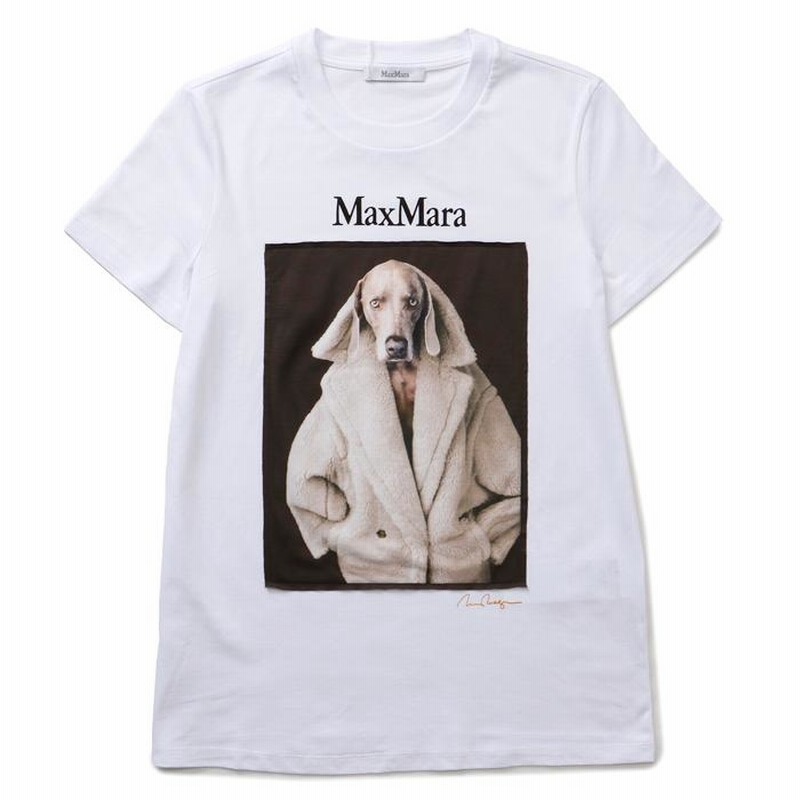 マックスマーラ MAX MARA Tシャツ VALIDO ウェグマンプリント 半袖