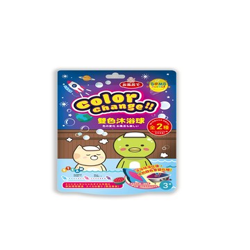 火箭雙色薄荷精油沐浴球_附隨機太空玩具