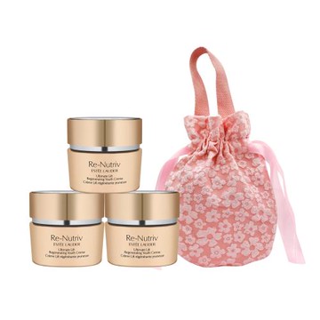 ESTEE LAUDER 雅詩蘭黛 白金級極萃賦活花秘乳霜(15mlX3)送收納袋-新年情人禮品