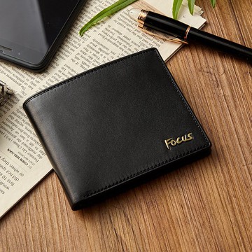 【男皮夾推薦】真皮男短夾 / 9卡透明窗皮夾 / 男生錢包