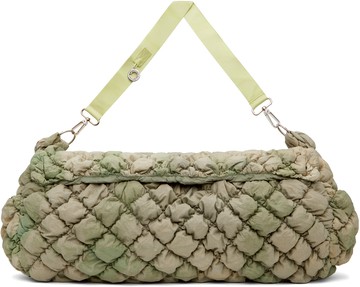 Charlie Constantinou 绿色 Expandable Quilted 斜挎包