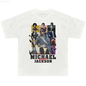 Michael Jackson 麥可傑克森 電影 t恤 短袖t恤 純棉 t恤 潮t 夏日ins復古印花純棉短袖T卹