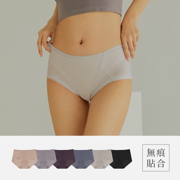提臀中高腰無痕內褲-6色VC維娜40822