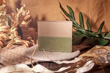 【環保永續】 DUO雙生系列 短銀包*升級版*  短夾 皮革紙 環保